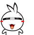 The cute little rabbit Emoji