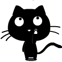 12 Play cute black cat gifs emoji