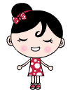 15 Lovely little girl emoticons #.8