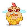 16 Strong chicken office communicator emoticons