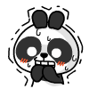 23 Doll panda funny animated emoticons