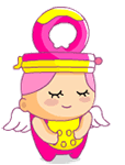 Happy little angel emoji