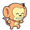 22 Naughty monkey emoticons