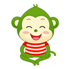 80 Cartoon monkey emoticons download