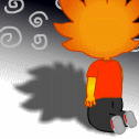 11 Flame boy funny animated emoticons