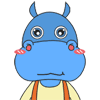 20 Super cute hippo emoji