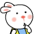 50pixel Lovely rabbit emoticons download