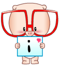 21 Wear glasses of the pig animated emoticons