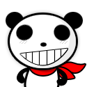13 The panda superman free animated emoticons