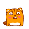 15 Lovely fat tiger animated emoticons free download
