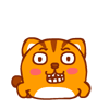 15 Lovely fat tiger animated emoticons free download