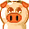 42 Super cute little pig chat expression images are downloaded emoji