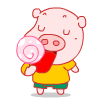 16 Naughty cartoon pig gifs emoji download