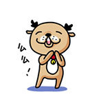 22 Super cute little deer emoji chat expressions download