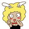 20 Funny Bunny Girl emoji chat expressions download