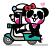 24 Very cute cartoon panda gifs emoji download