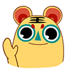 24 Lovely interesting chat little tiger emoji images downloaded