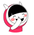 12 Lovely rabbit girl emoji gifs free download