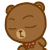 30 Lovely funny little bear emoji gifs