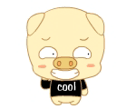 12 Lovely pig funny life emoji gifs