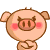 14 Cute little pig emoji gifs