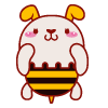 23 lovely super rabbit bees emoji gifs to download