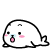 10 Lovely white seal emoji gifs
