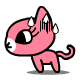 10 Pink lovely kitten emoji gifs