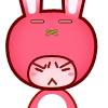 15 Super cute pink rabbit emoji gifs