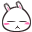 50 Lovely rabbit head portrait emoji gifs
