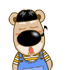 24 Simple-minded bear emoji gifs