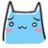 32 Funny lovely blue cat emoji gifs