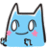32 Funny lovely blue cat emoji gifs