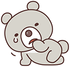 40 Cute chubby bear cartoon emoji