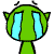 12 Funny little green demon emoji gifs to download