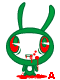 10 Funny green rabbit emoji gifs