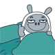29 Funny gray rabbit emoji gifs