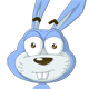 14 Cute cartoon rabbit emoji gifs