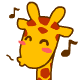 30 Funny cartoon giraffe expression images emoji free download