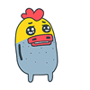 14 Super funny chicken emoji gifs
