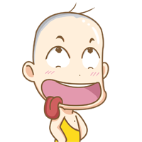 12 Lovely and interesting cartoon young monk emoji