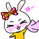 24 Happy miss rabbit emoji gifs