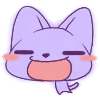 17 Purple cat QQ emoticons gifs
