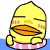 38 The yellow duckling QQ emoji gifs