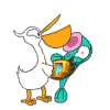 12 Happy duck jack emoji gifs