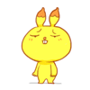 31 The funny fire rabbit emoji gifs