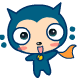 50 Cute blue little demon emoji gifs