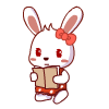38 Cute rabbit siblings emoji gifs