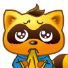 40 Funny raccoons qq emoji gifs