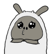 11 Gray rabbit super funny expressions emoji gifs free downloads